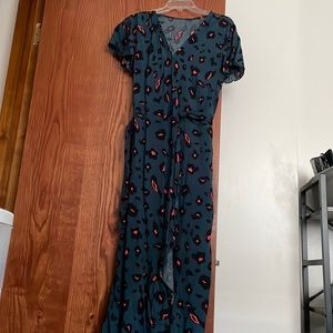SHEIN Leopard High Low Dress size XL